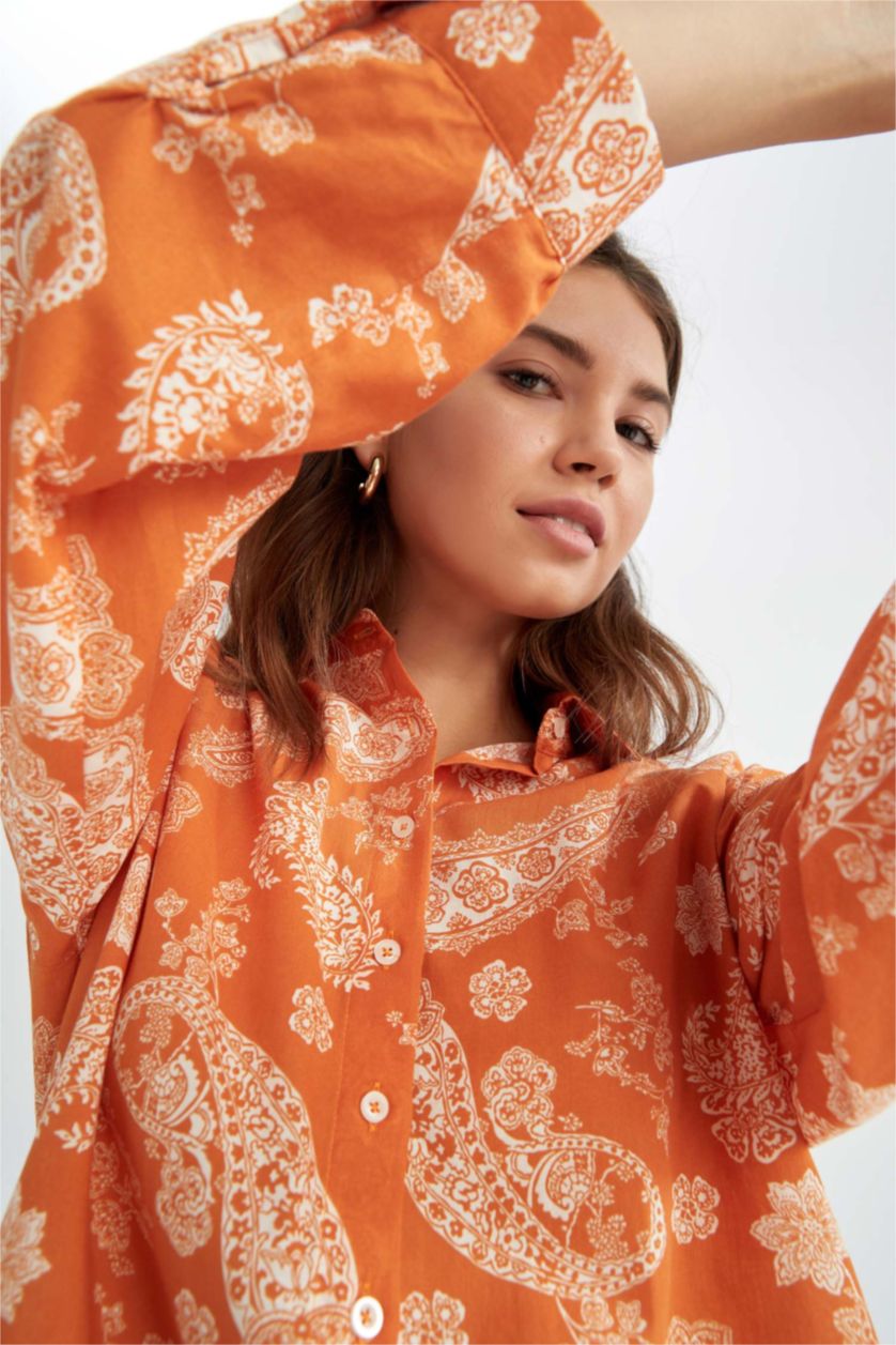 Kadın Turuncu Oversıze Vual