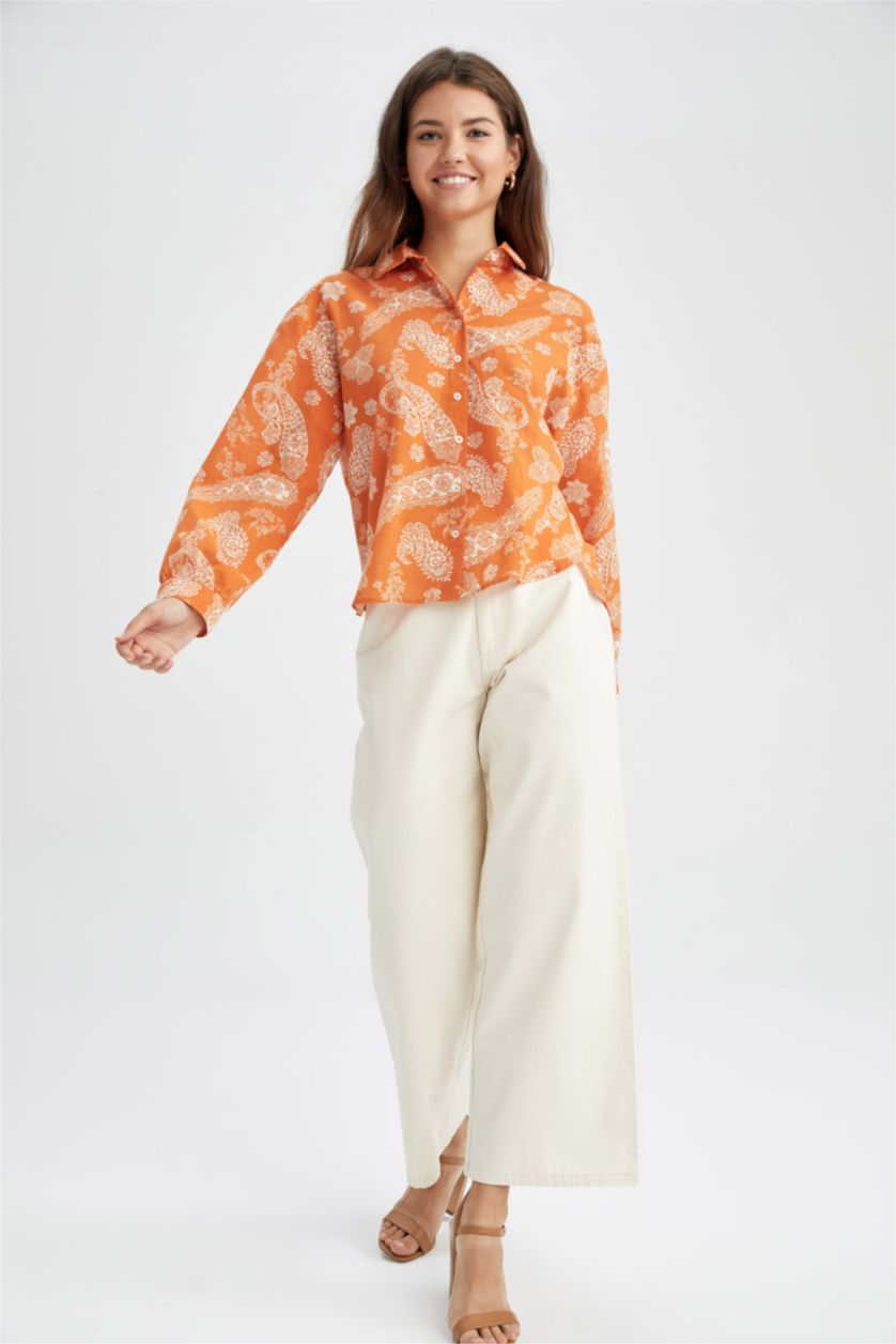 Kadın Turuncu Oversıze Vual