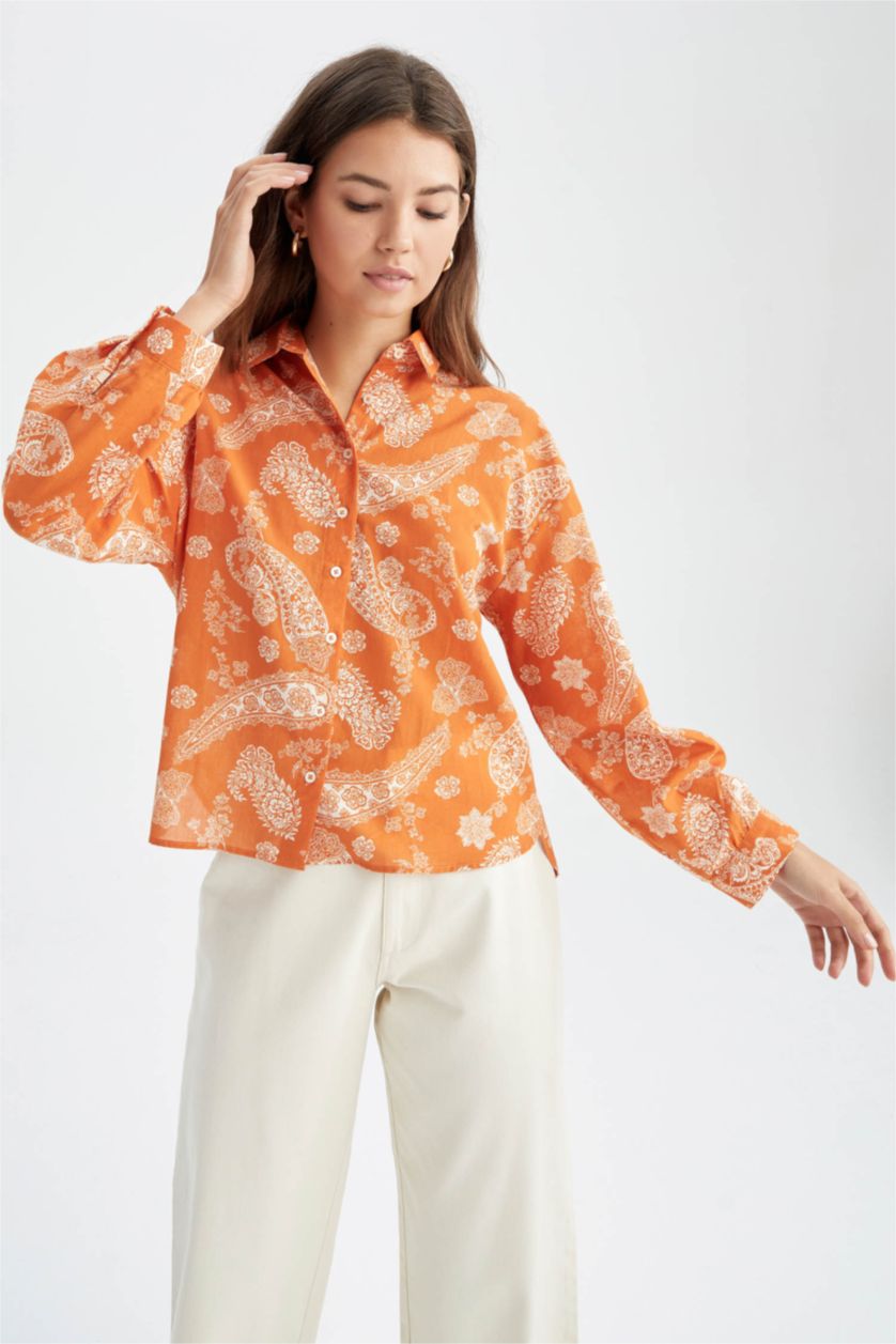 Kadın Turuncu Oversıze Vual