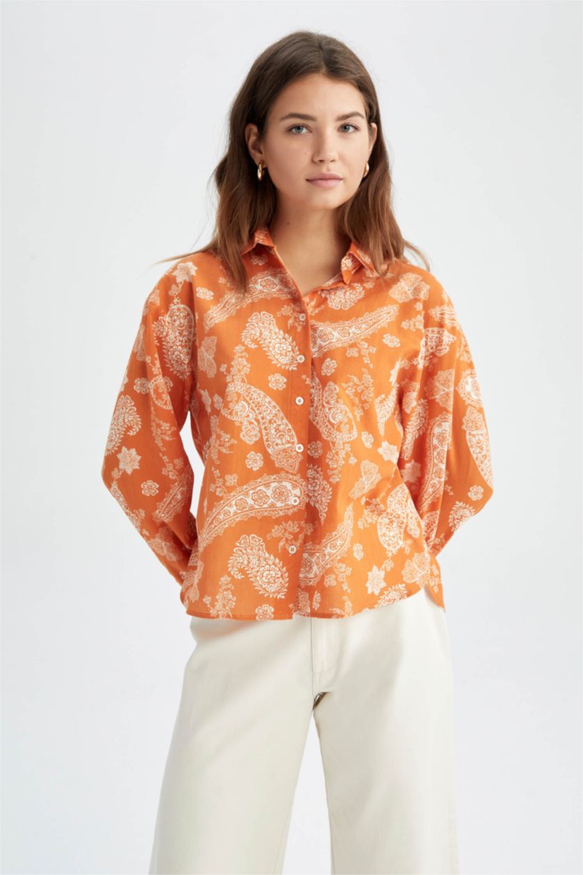 Kadın Turuncu Oversıze Vual