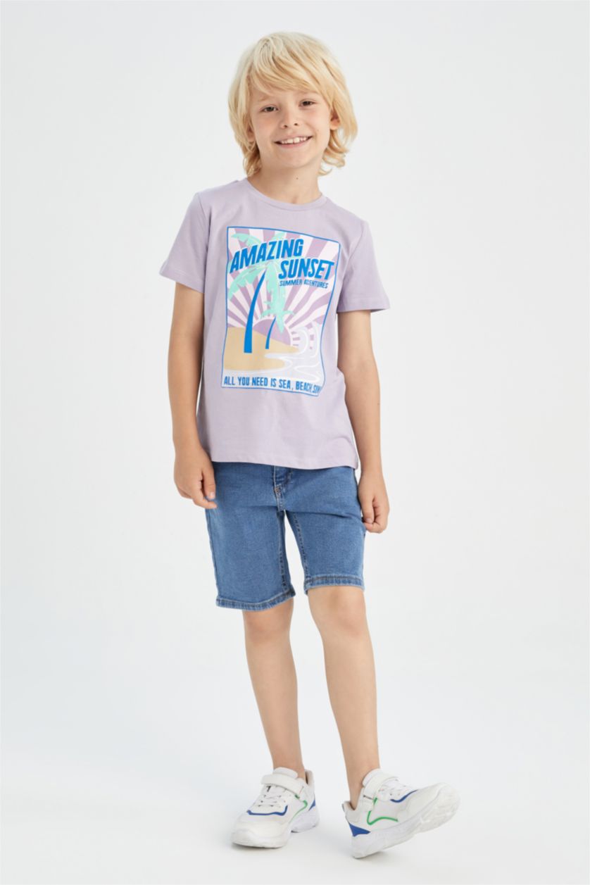 GARÇONS Bleu Bermuda en jean pour garçon