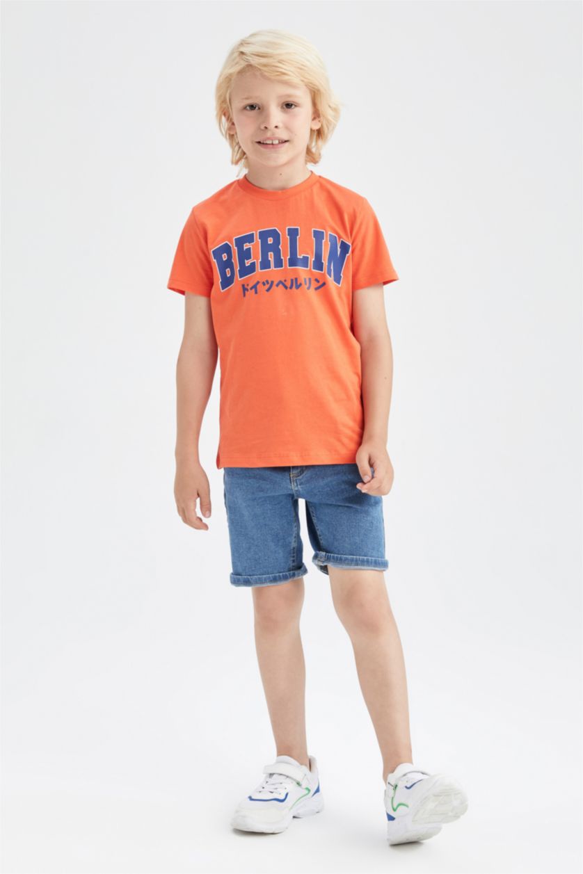 أولادي أزرق برمودا جينز ولادي