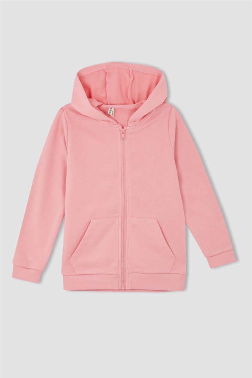 FILLES Rose Tissu Sweat Épais