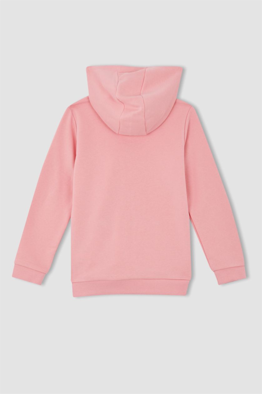 FILLES Rose Tissu Sweat Épais