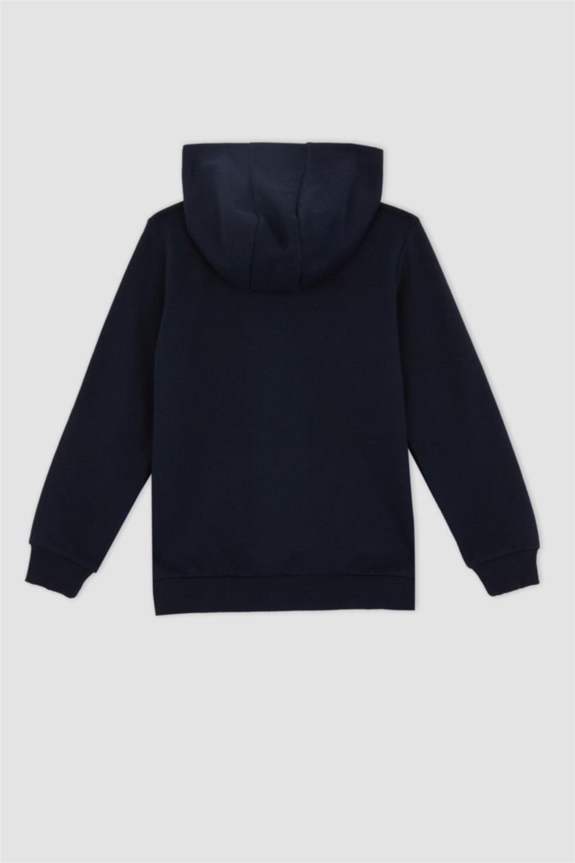 GIRLS & TEENS NAVY Girl Regular Fit Hooded Cardigan