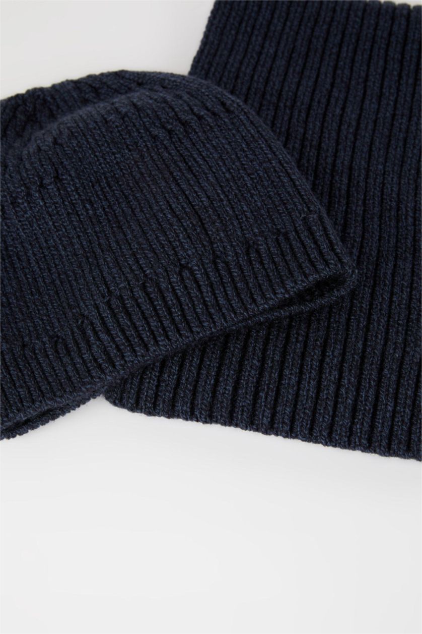 GARÇONS Marin Ensemble d'écharpe 2 Garçon