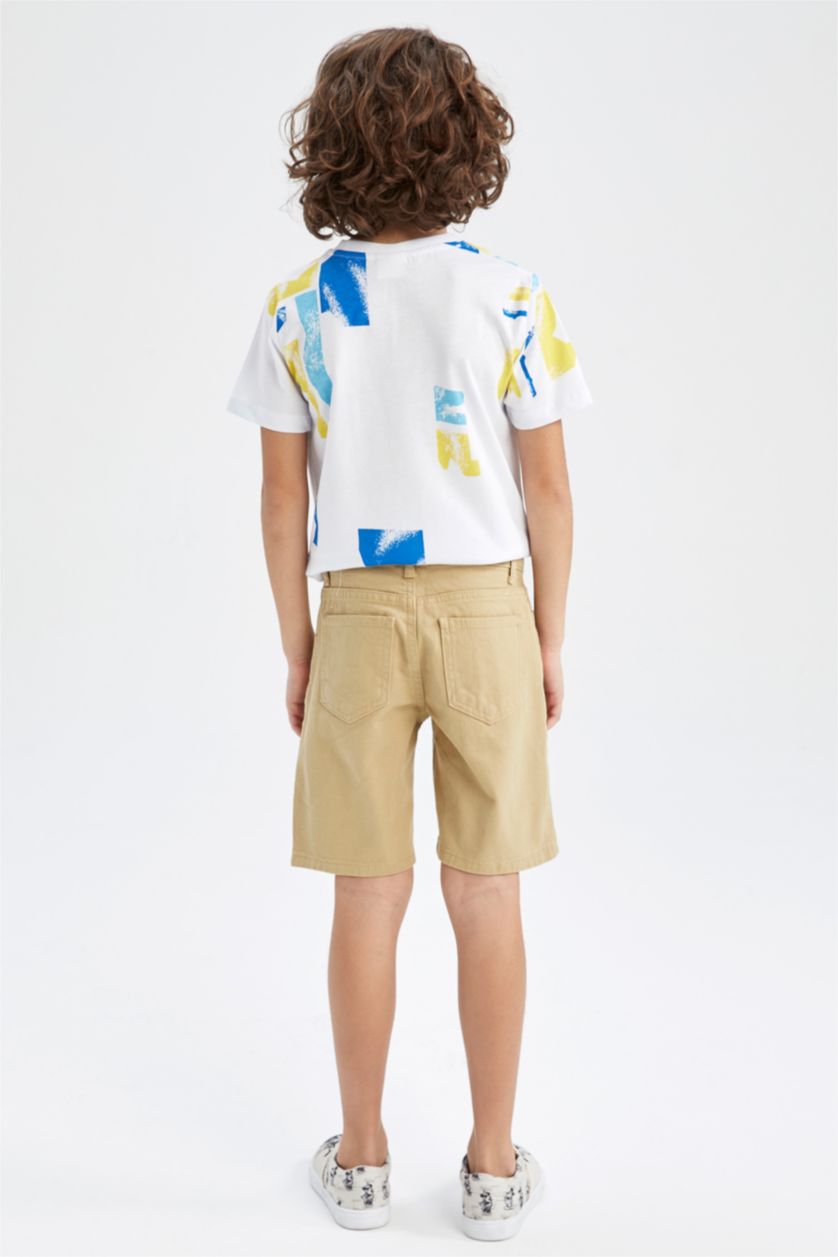BOYS & TEENS Stone شورت جبردين قصة عادية