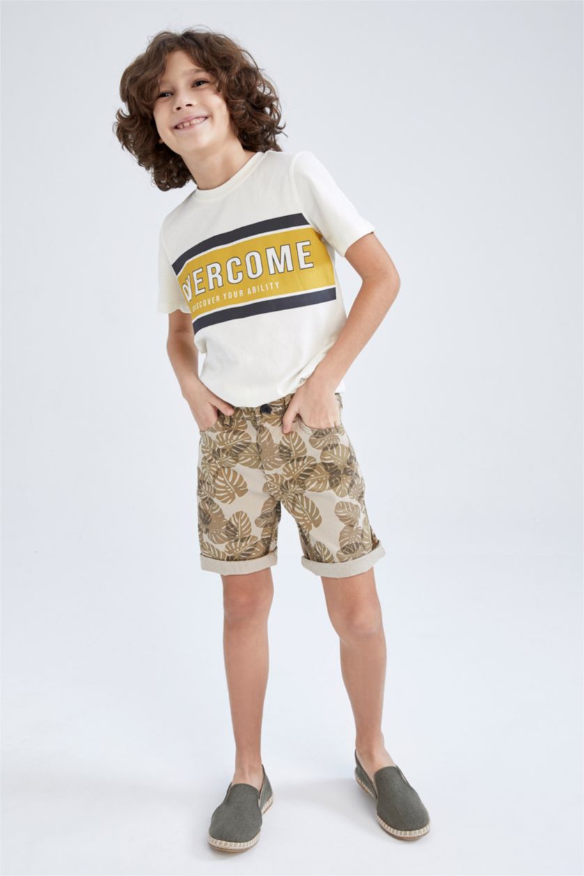 GARÇONS Beige Short La Gabardıne