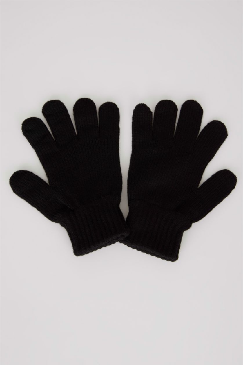FILLES Noir Gants Fille À Motifs