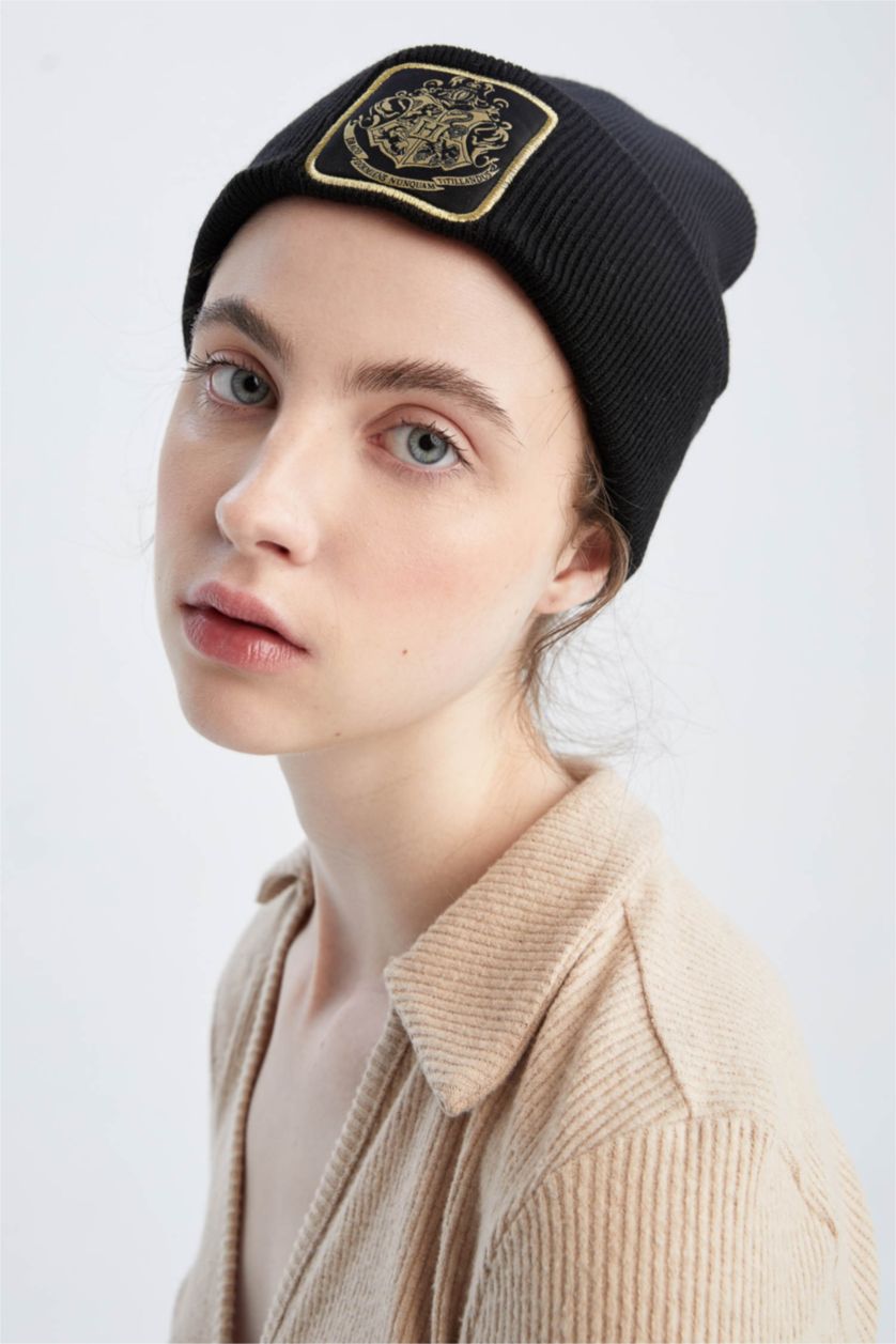 FEMME Noir Bonnet d'hiver Harry Potter Basique Femme