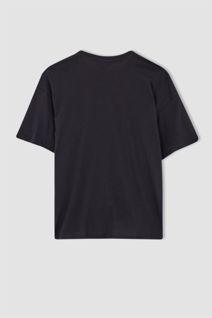 WOMAN Anthracite Oversize Fit Short Sleeve T-Shirt