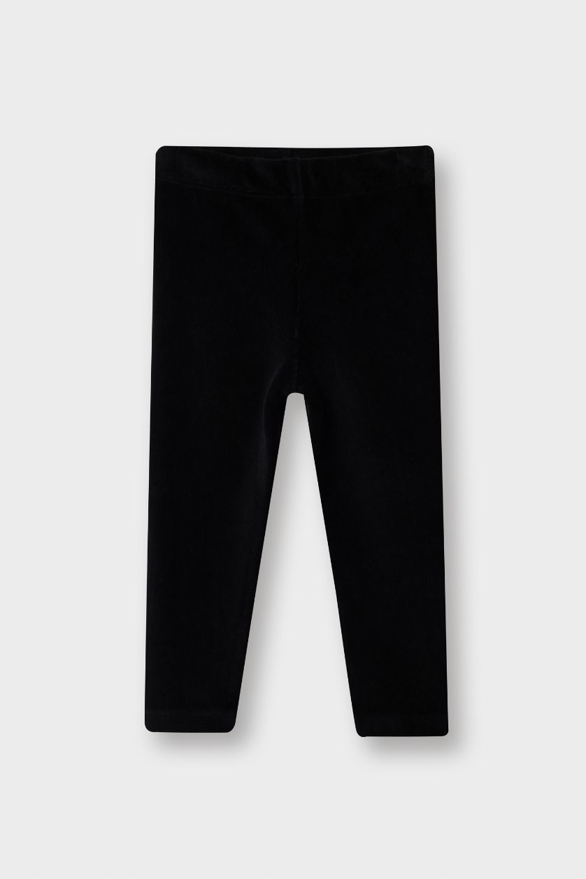 Baby Girl Black Baby Girl Regular Fit Leggings