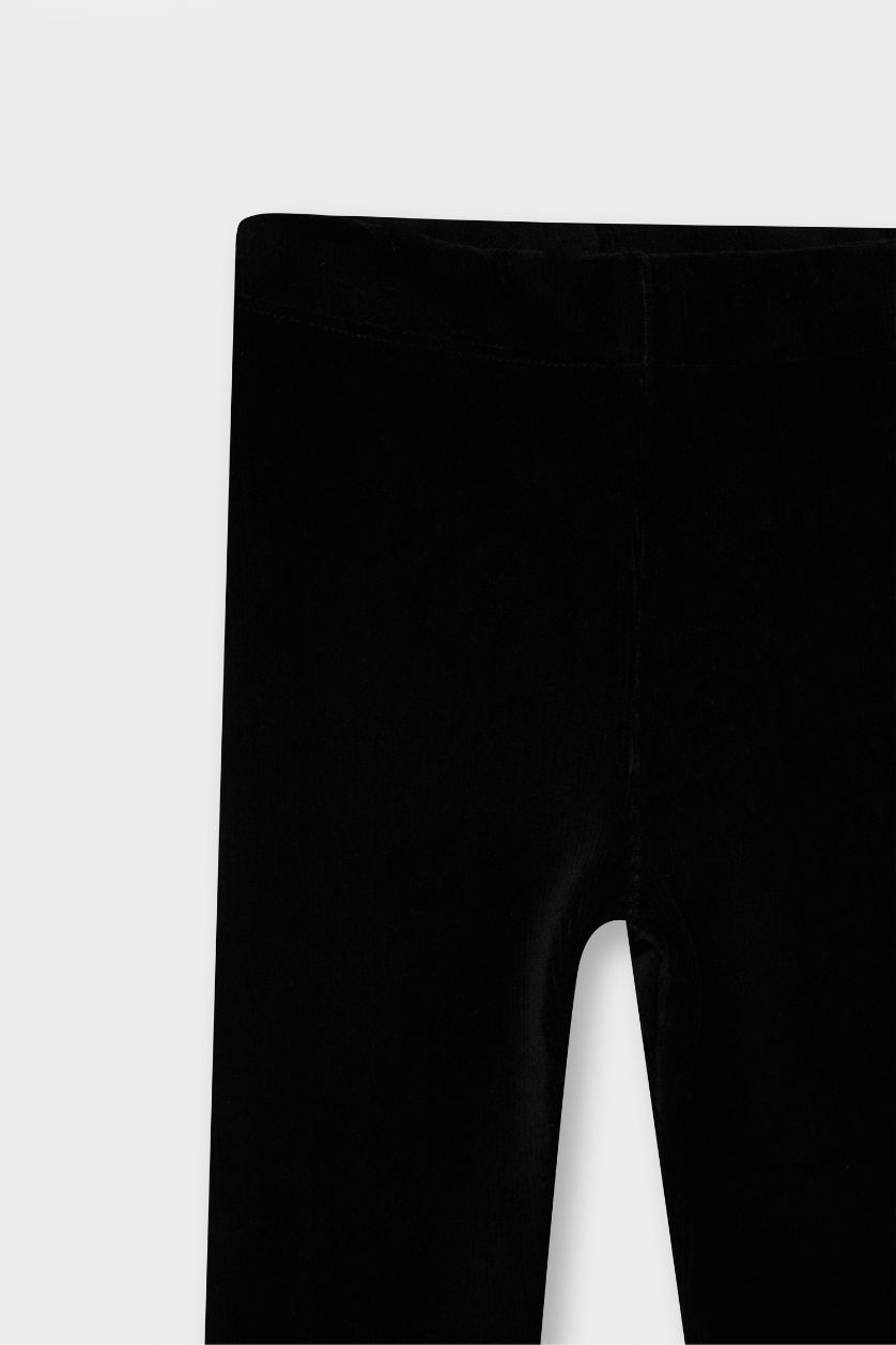 Baby Girl Black Baby Girl Regular Fit Leggings