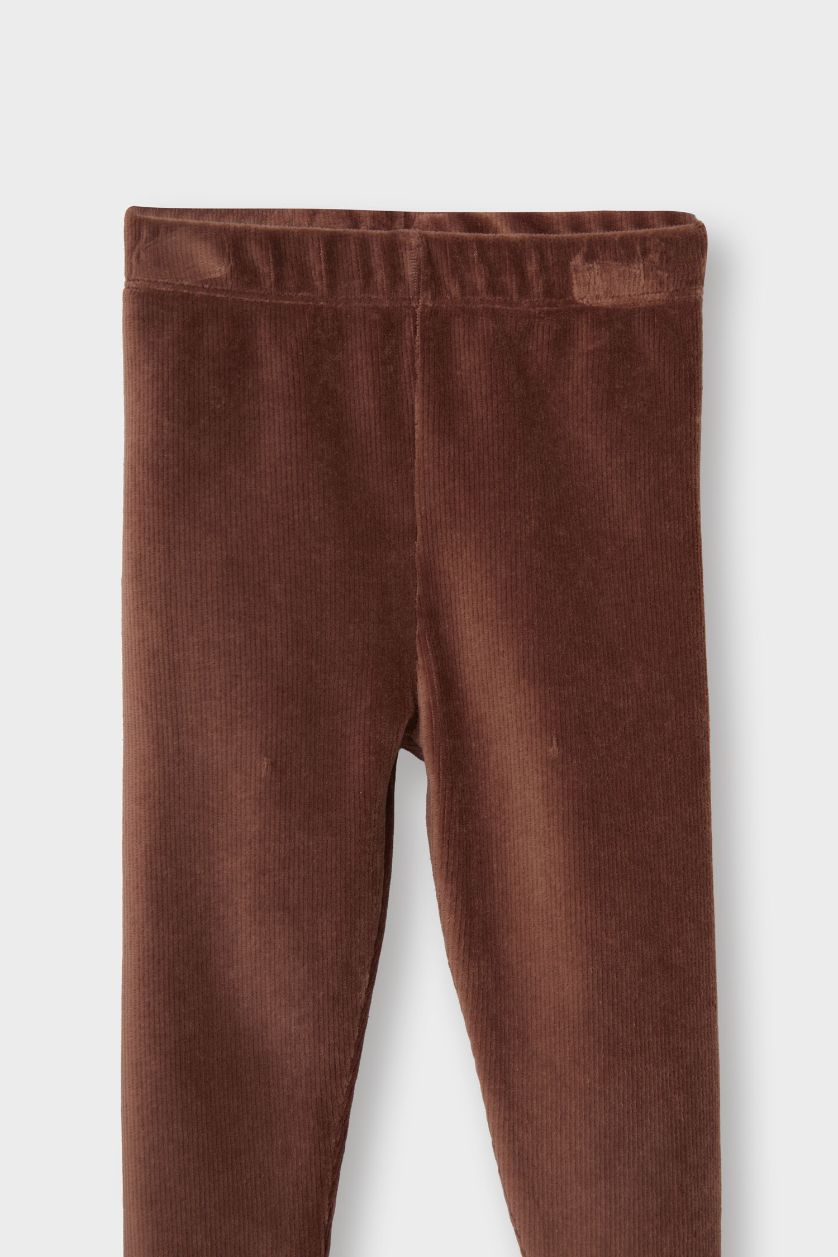 Baby Girl Light Brown Baby Girl Regular Fit Leggings