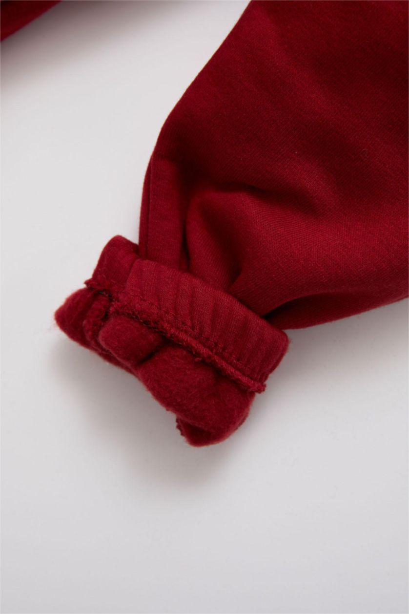 Малыши девочки Бордовый Штаны стандартного кроя для малышей девочек