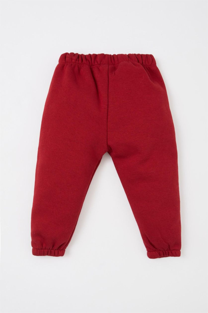 Малыши девочки Бордовый Штаны стандартного кроя для малышей девочек