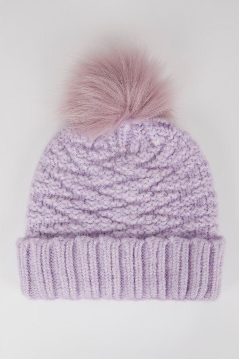 FEMME Violet Bonnet d'hiver Femme