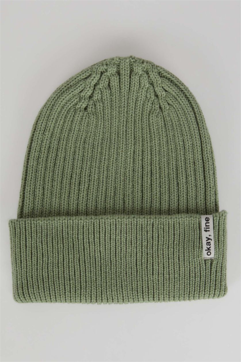 FEMME Vert Bonnet d'hiver