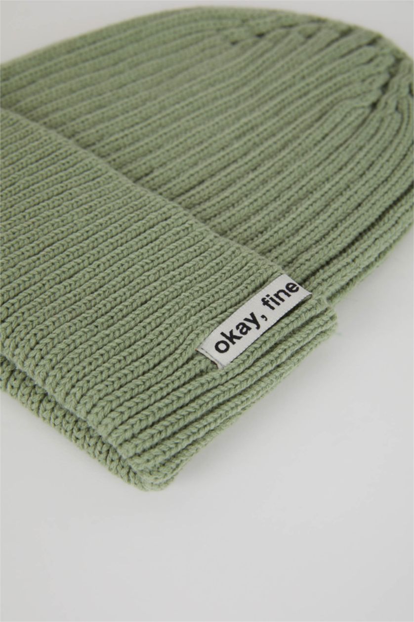 FEMME Vert Bonnet d'hiver