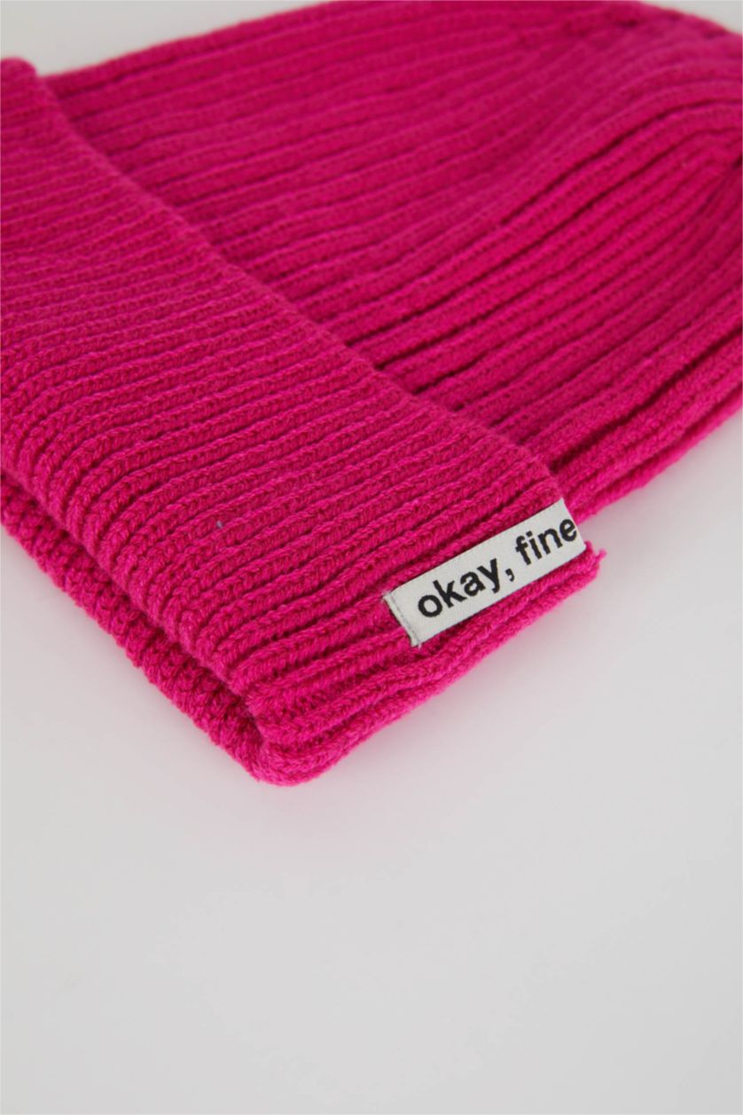 FEMME Rose Bonnet d'hiver Femme