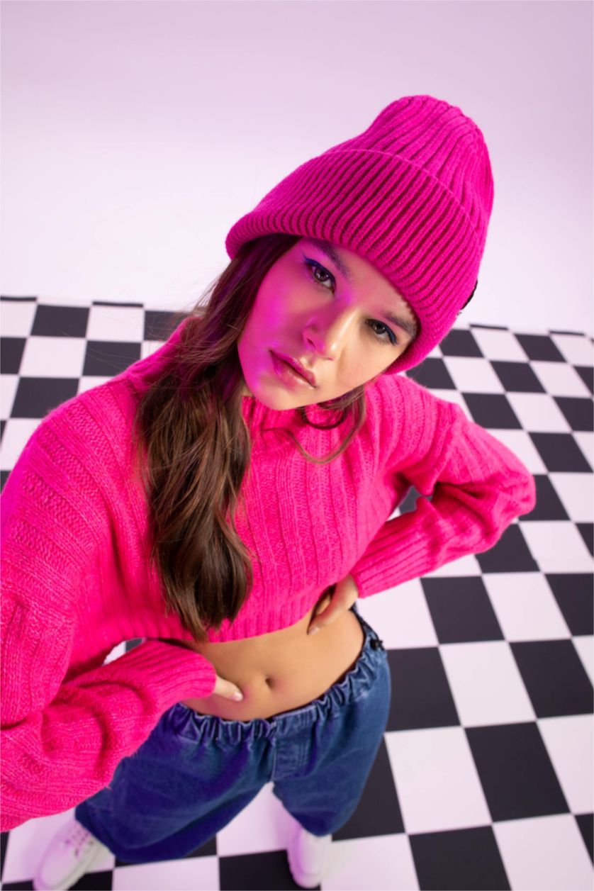 FEMME Rose Bonnet d'hiver Femme