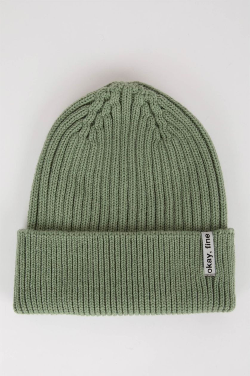 FEMME Vert Bonnet d'hiver