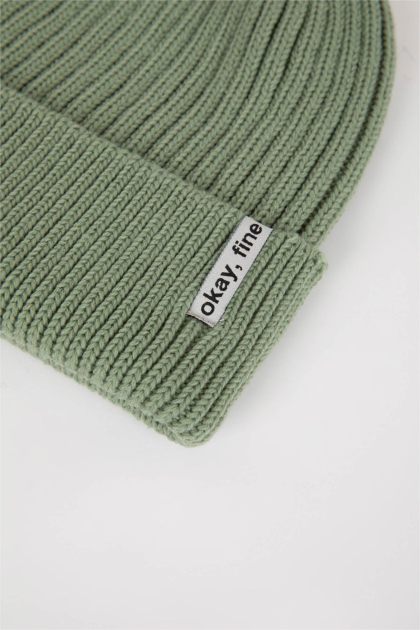 FEMME Vert Bonnet d'hiver