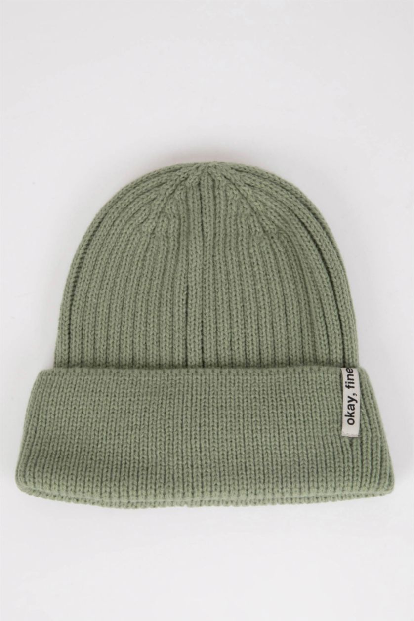 FEMME Vert Bonnet d'hiver