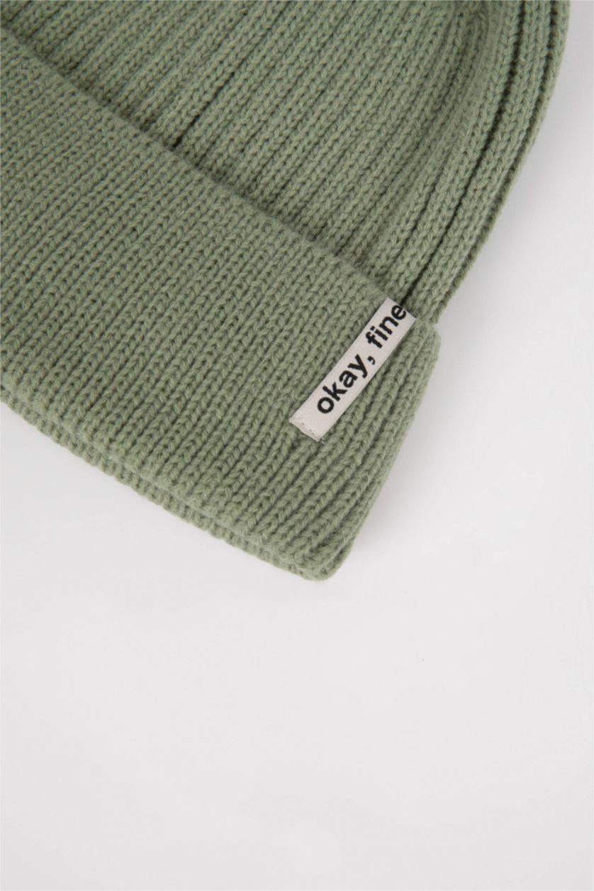 FEMME Vert Bonnet d'hiver