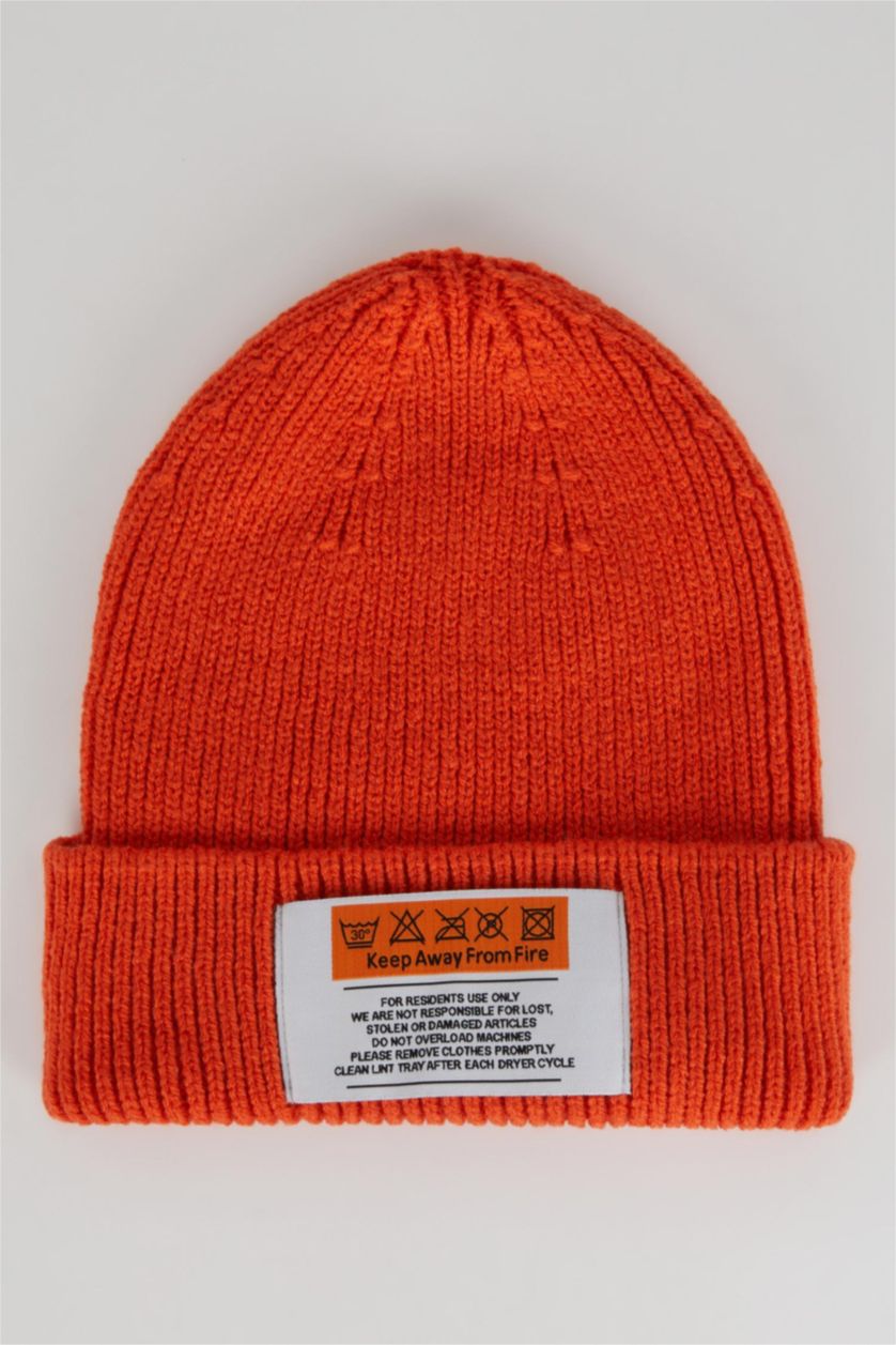 FEMME Orange Foncé Bonnet d'hiver Femme