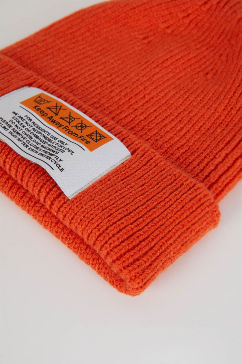 FEMME Orange Foncé Bonnet d'hiver Femme