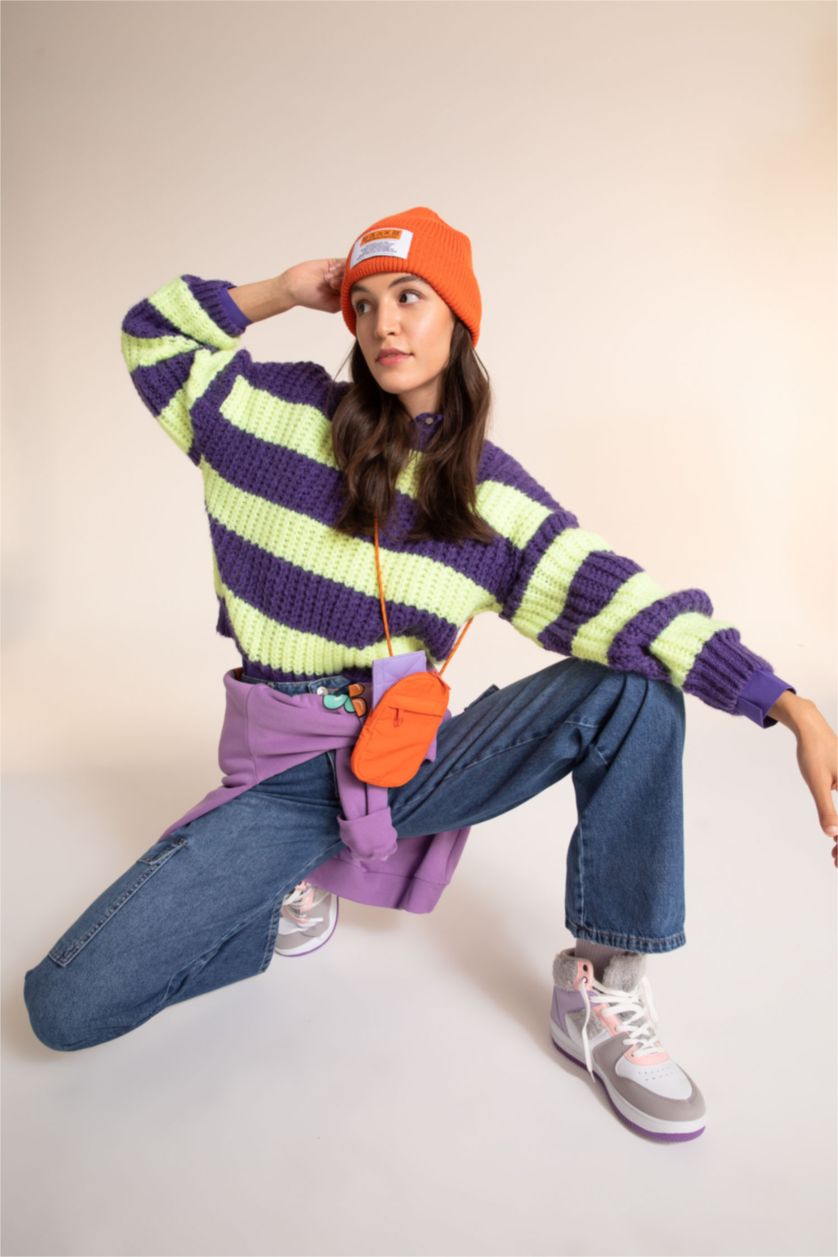 FEMME Orange Foncé Bonnet d'hiver Femme