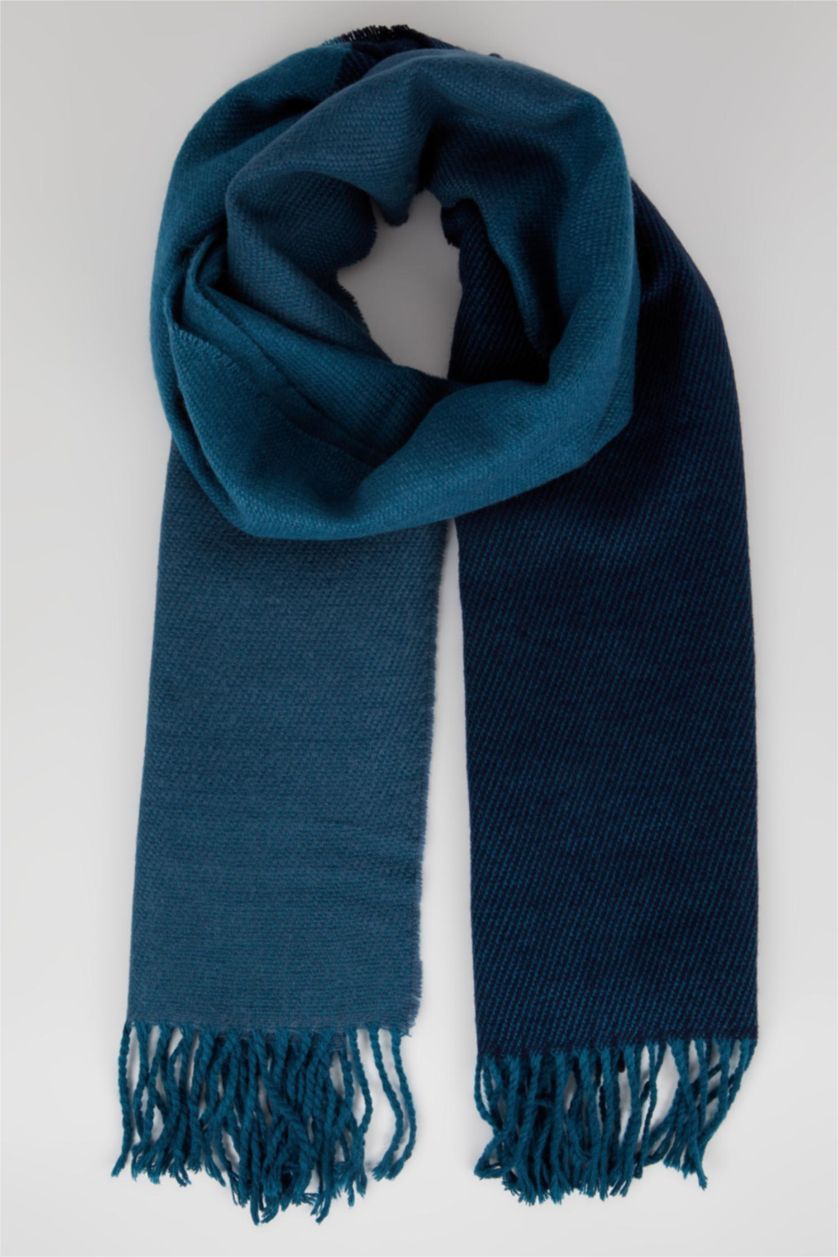 Erkek Petrol Erkek Basic Püsküllü Atkı