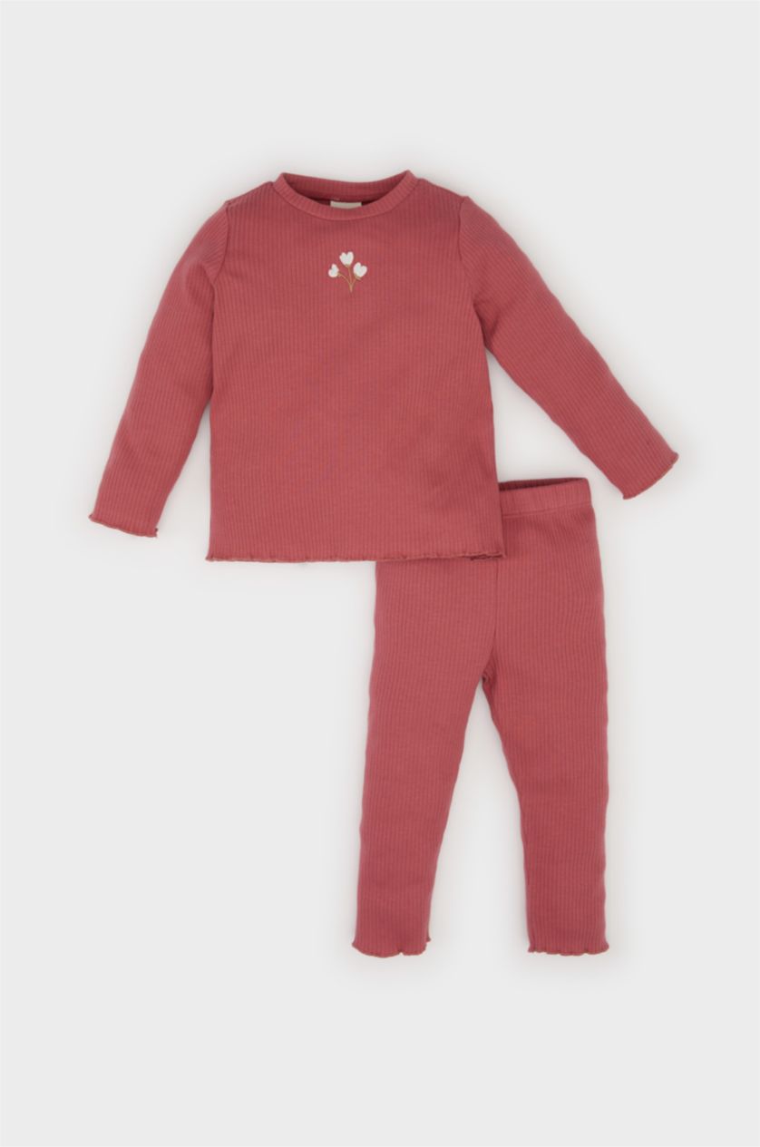 BABY GIRL Rose Baby Girl Floral Camisole T-Shirt Top Bottom 2 Piece Set