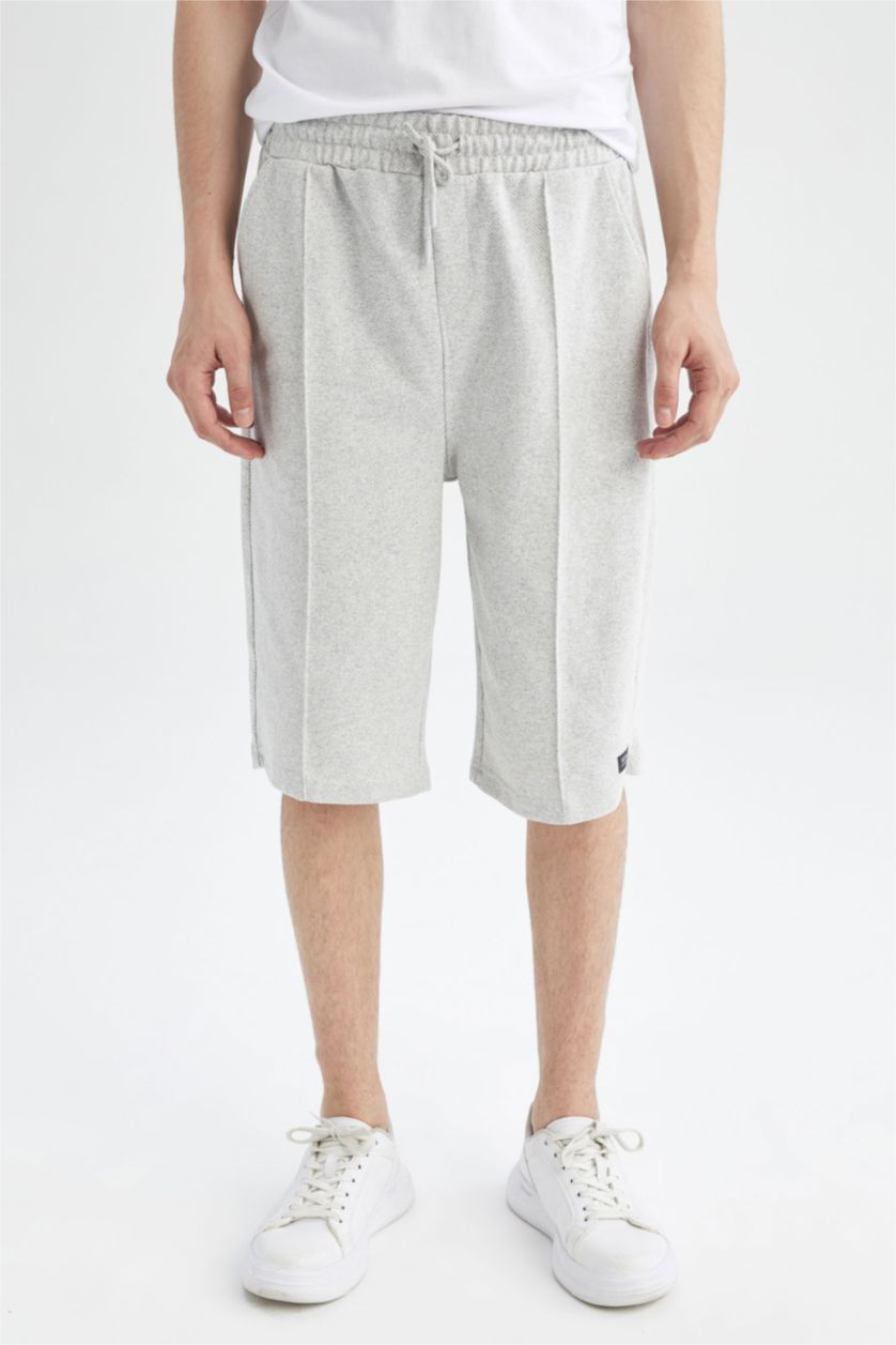رجال ميلانج رمادي Slim Fit Thin Sweatshirt Fabric