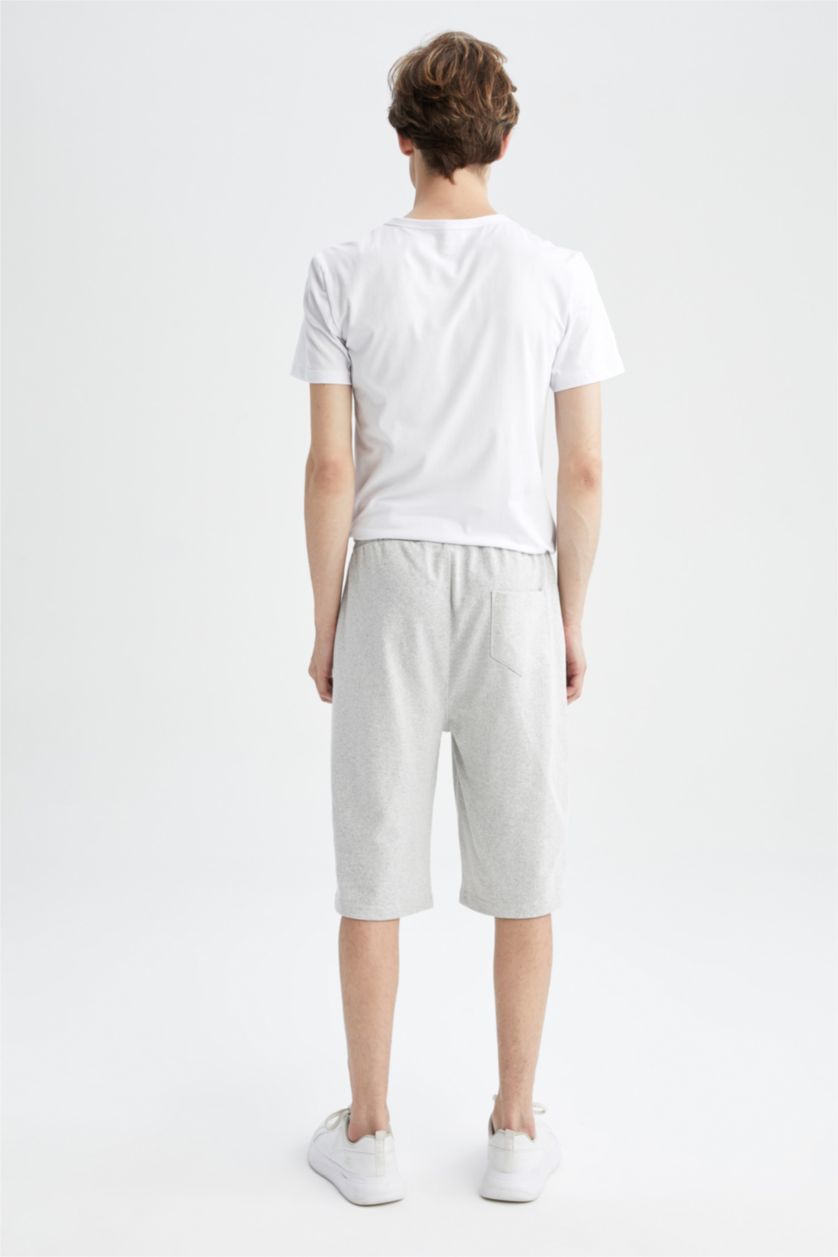 رجال ميلانج رمادي Slim Fit Thin Sweatshirt Fabric