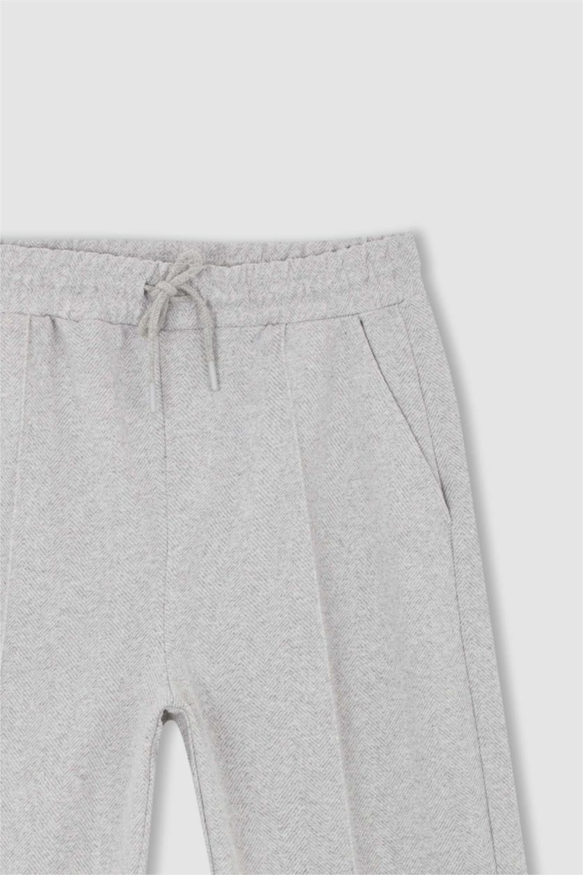 رجال ميلانج رمادي Slim Fit Thin Sweatshirt Fabric