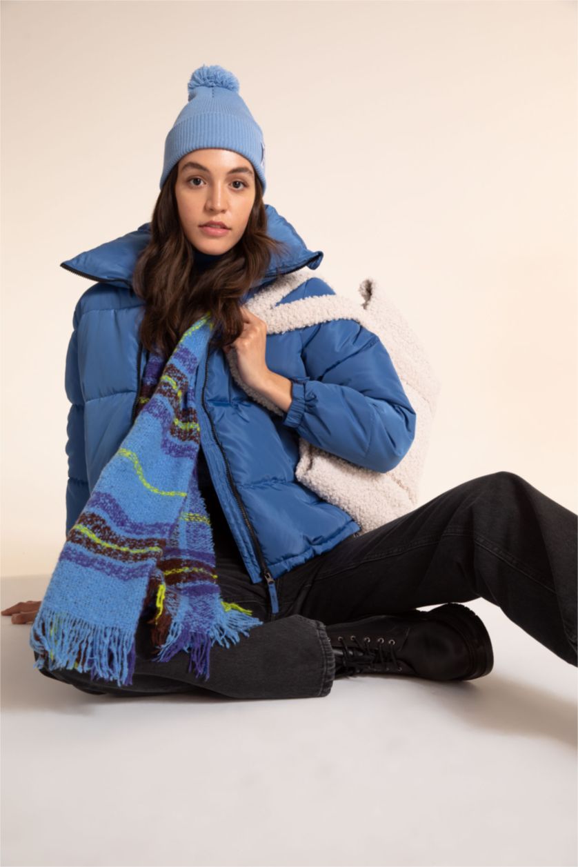 FEMME Bleu Bonnet d'hiver Femme