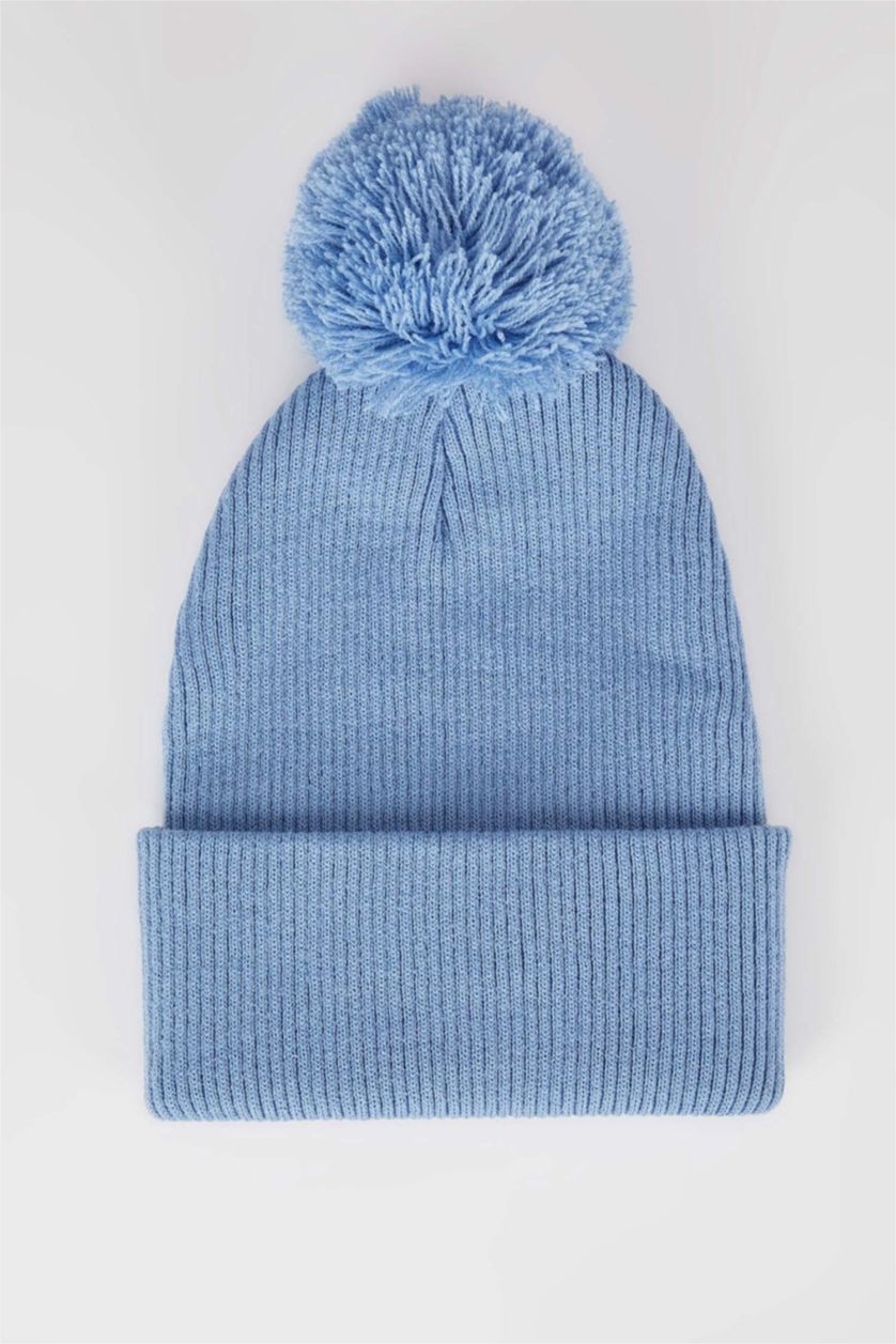 FEMME Bleu Bonnet d'hiver Femme
