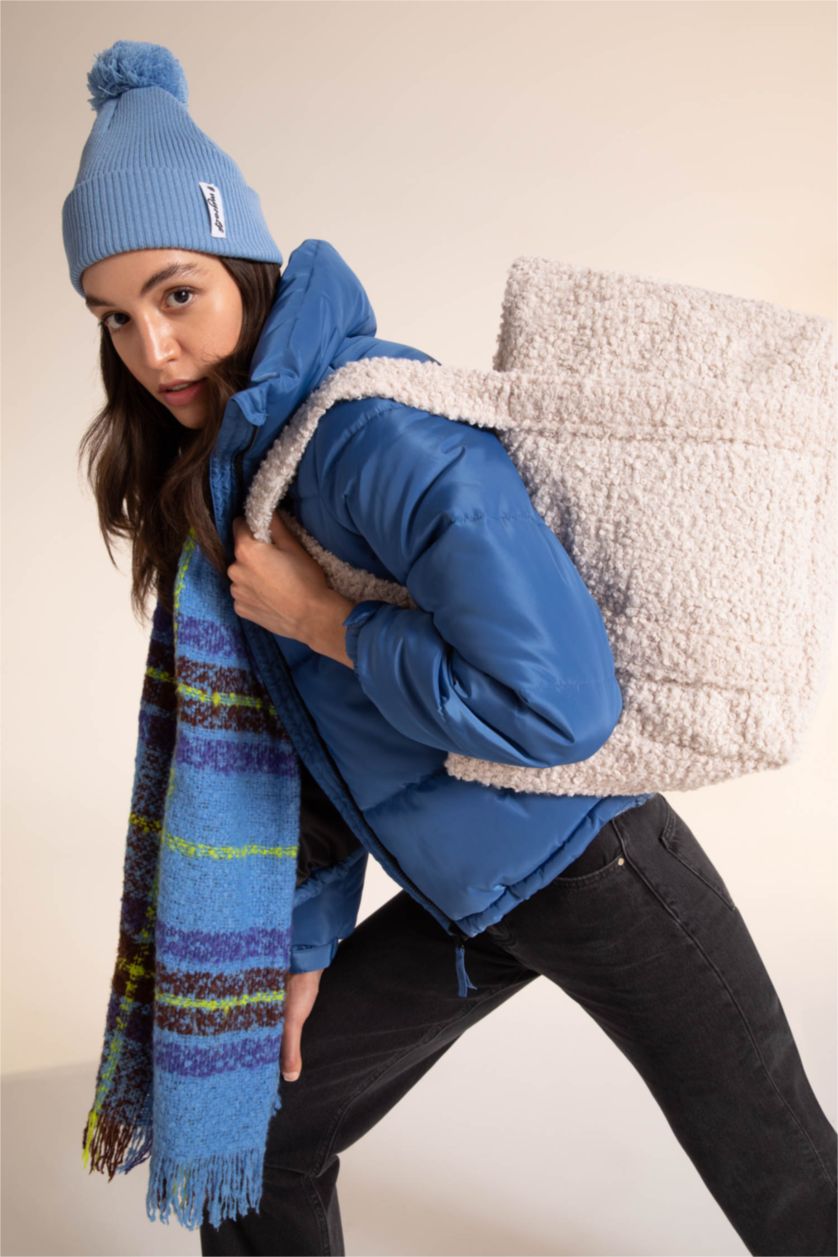 FEMME Bleu Bonnet d'hiver Femme