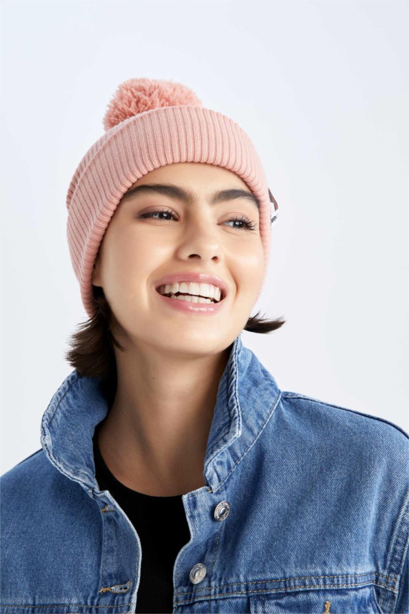 FEMME Rose Bonnet d'hiver Femme