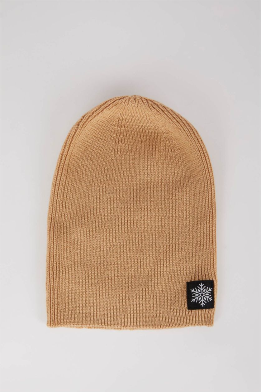 FEMME Marron Clair Bonnet d'hiver