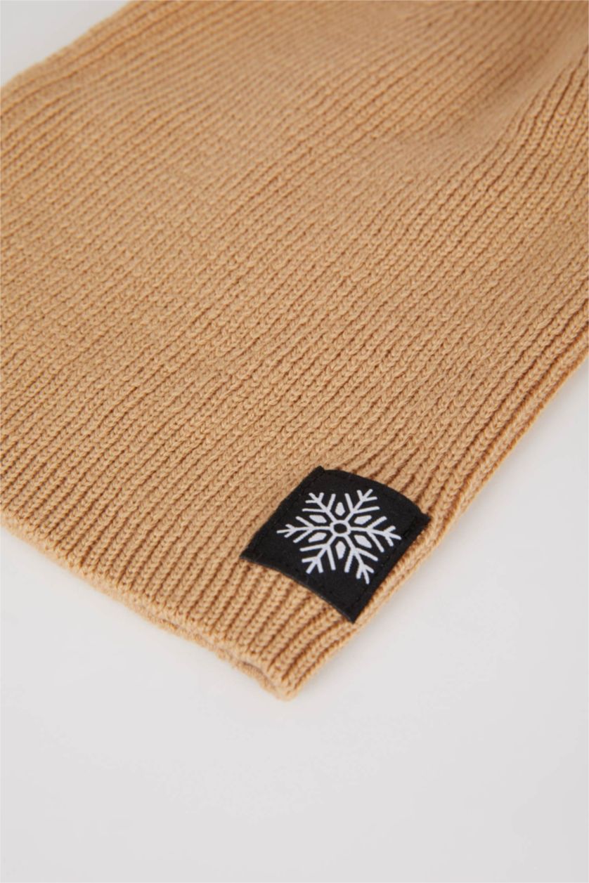 FEMME Marron Clair Bonnet d'hiver
