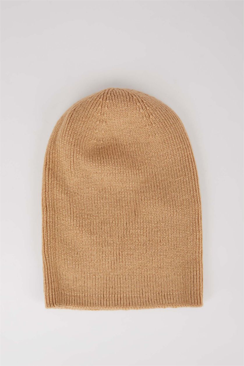 FEMME Marron Clair Bonnet d'hiver