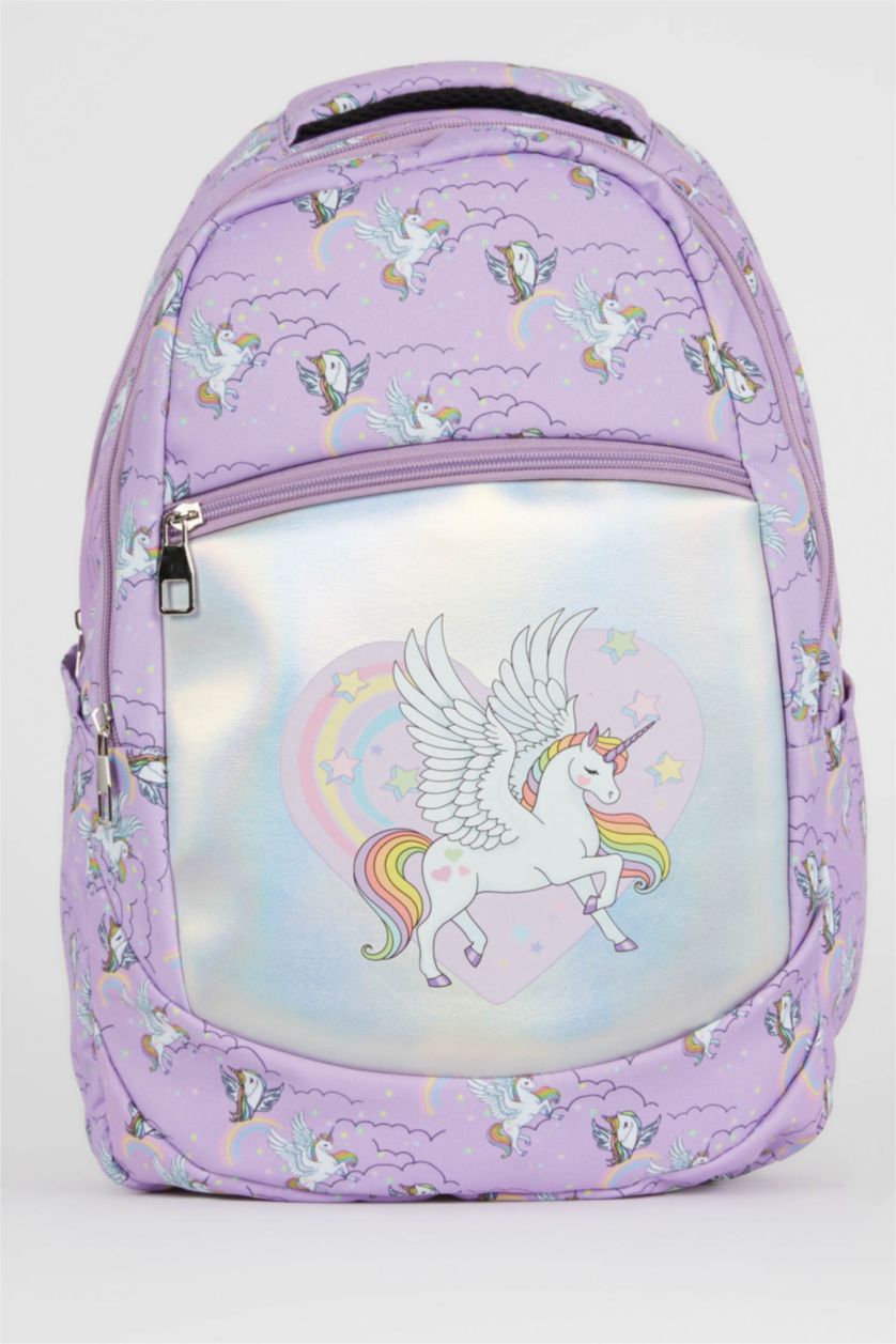 Kız Çocuk - Genç Kız Açık Lila Sırt Çantası Kız Çocuk