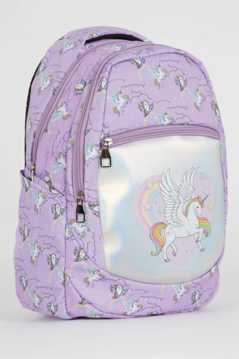 Kız Çocuk - Genç Kız Açık Lila Sırt Çantası Kız Çocuk