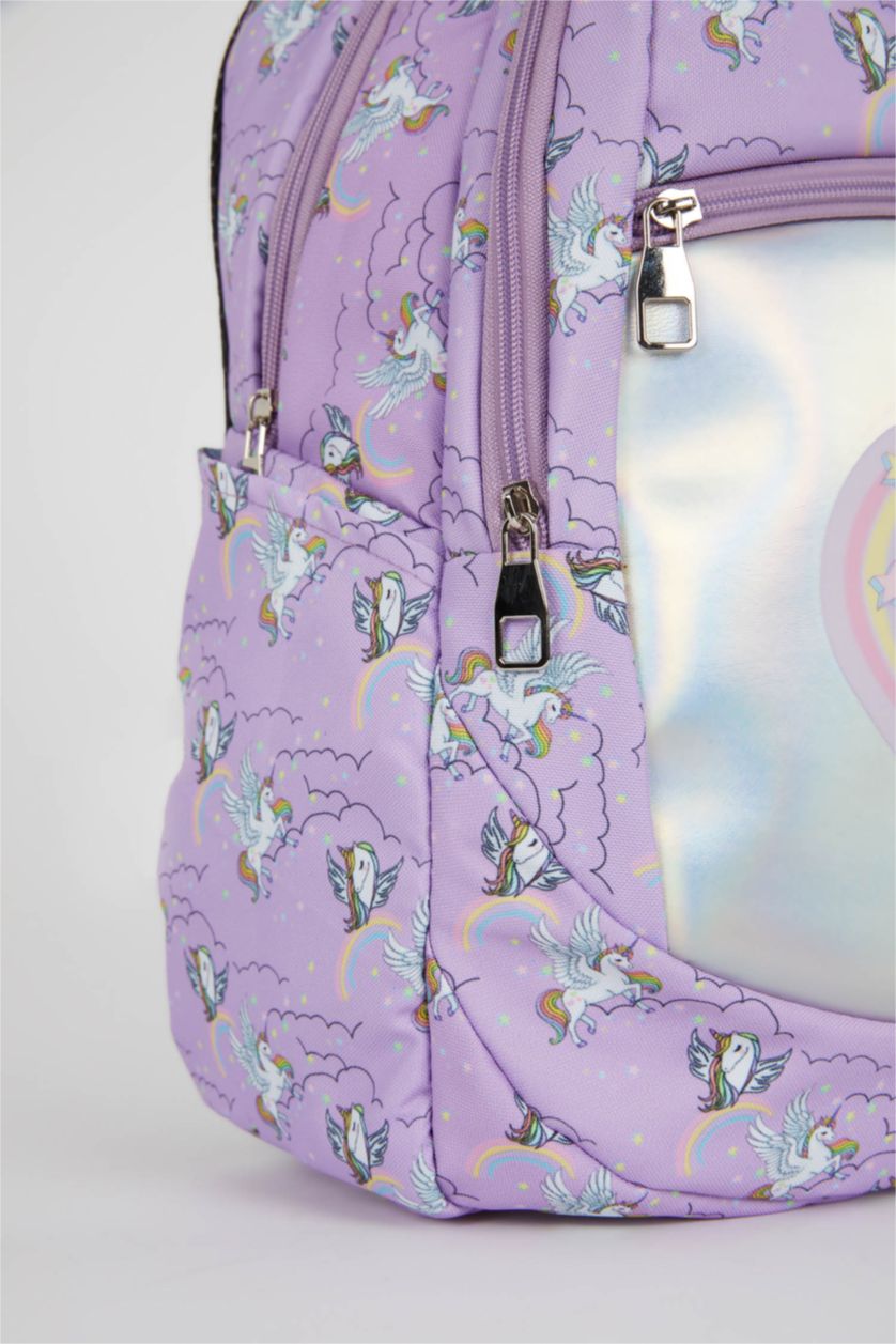 Kız Çocuk - Genç Kız Açık Lila Sırt Çantası Kız Çocuk