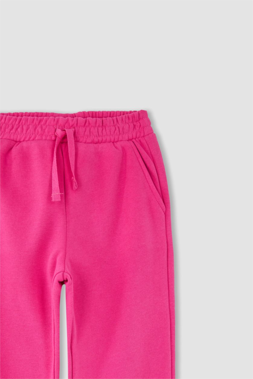 GIRLS & TEENS Pink Girl's Jogger Standard Fit Back To School Thick Fabric Sweatpants