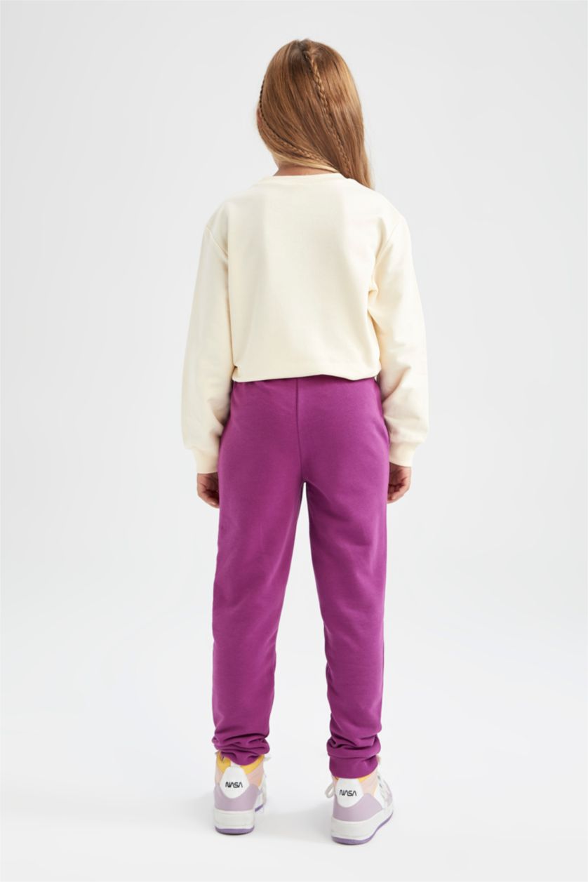 GIRLS & TEENS Purple بنطلون جوجر قصة عادية