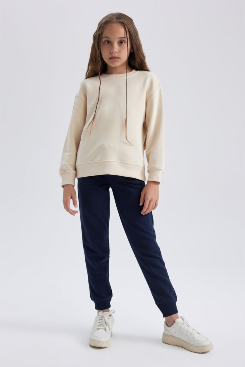 GIRLS & TEENS NAVY بنطلون جوجر فيت